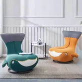 Minimalist Abstract Side Chair in Gray Color